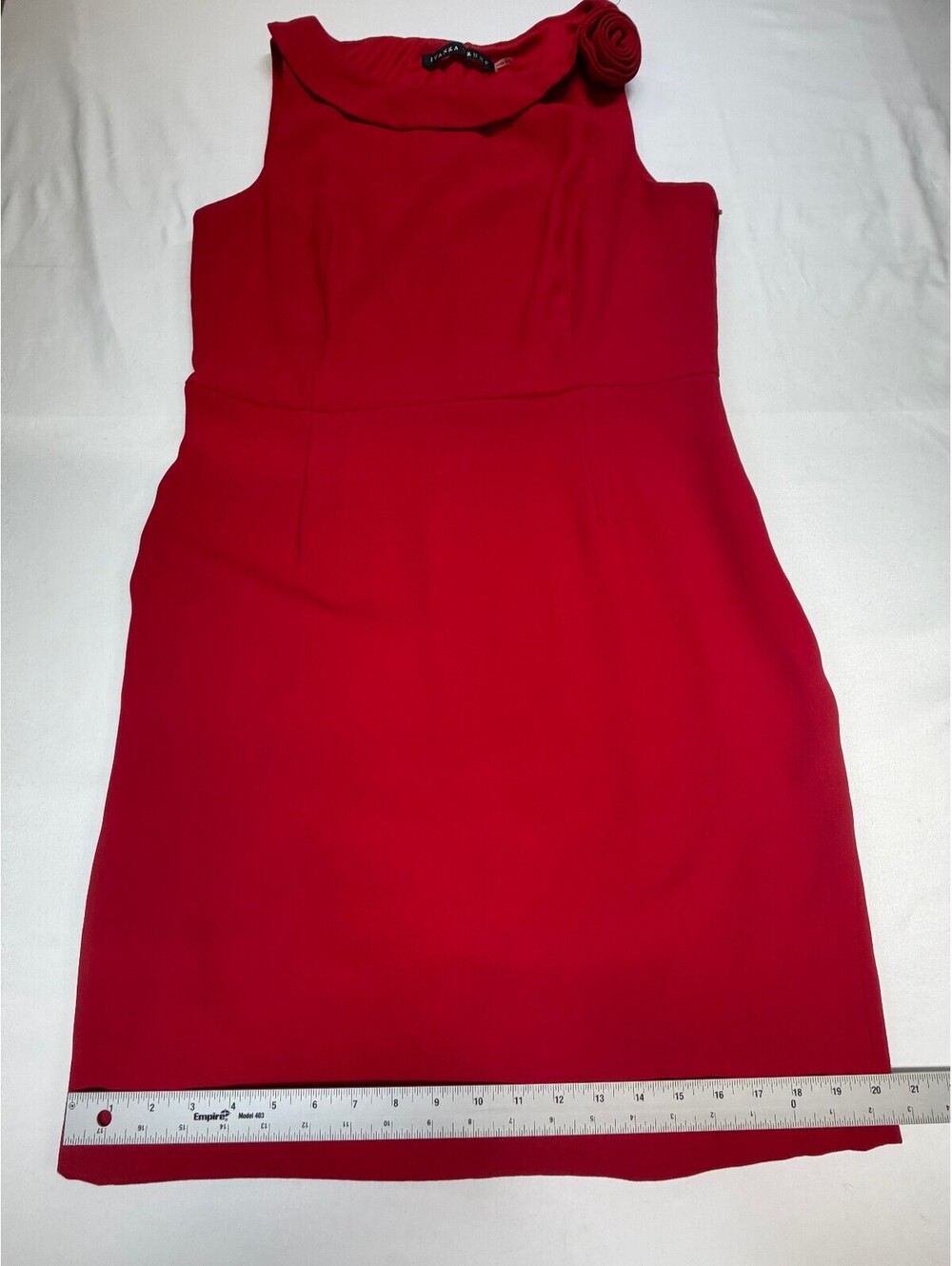 Ivanka Trump Women's Sheath Dress Sleeveless Size Red - Picture 11 of 15